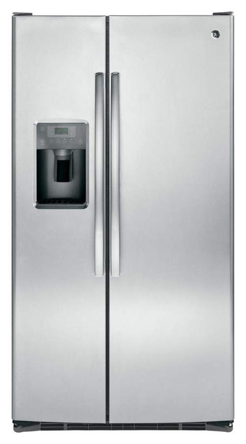 GE Model 25.3 cu. ft. Side by Side Refrigerator in Stainless Steel (Model # GSS25GSHSS) 