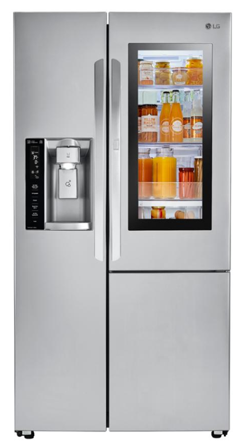 LG Electronics 21.7 cu. ft. Side by Side Smart Refrigerator with InstaView Door-in-Door in Stainless Steel, Counter Depth (Model # LSXC22396S)