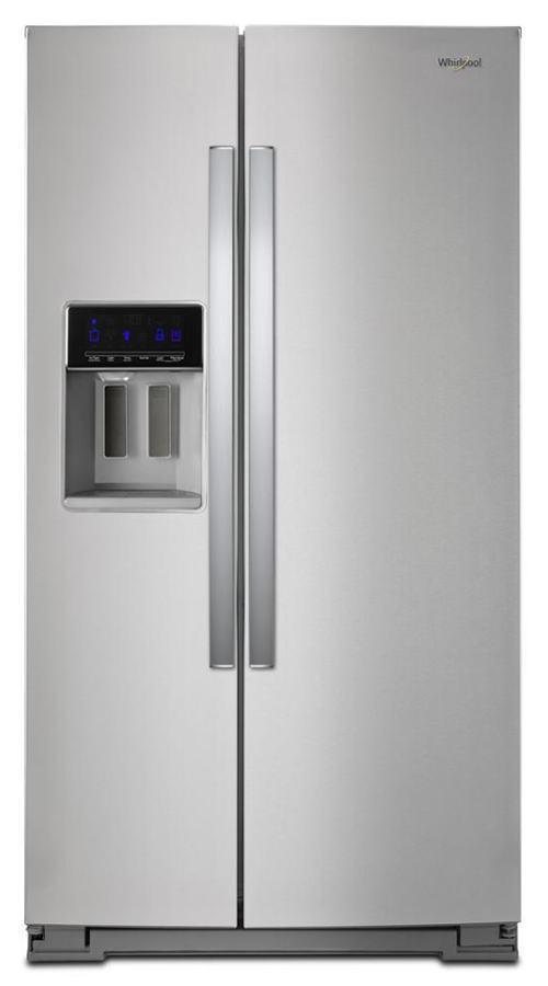 Whirlpool 28 cu. ft. Side by Side Refrigerator in Fingerprint Resistant Stainless Steel (Model # WRS588FIHZ)