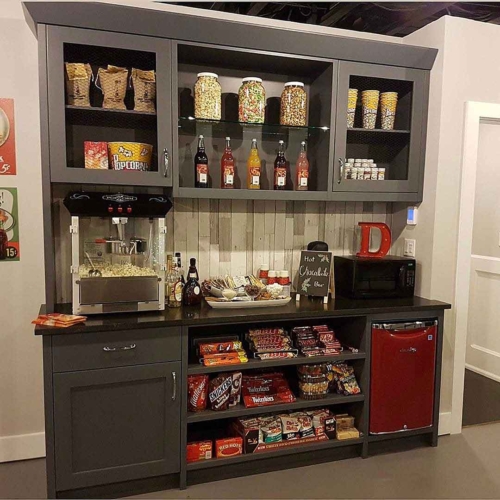 home movie theater concession stand