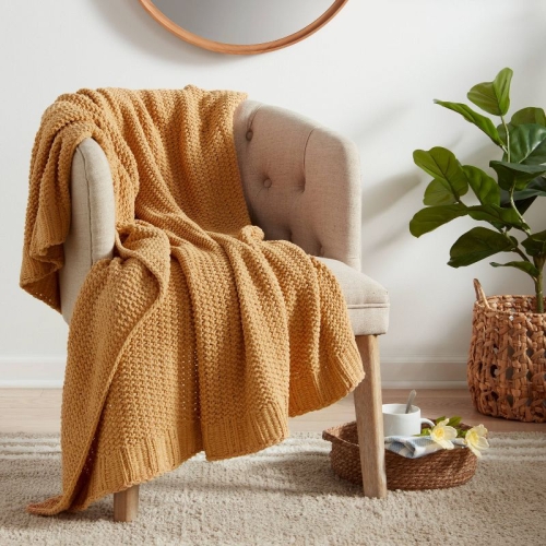 Solid Chenille Knit Throw Blanket – Threshold™